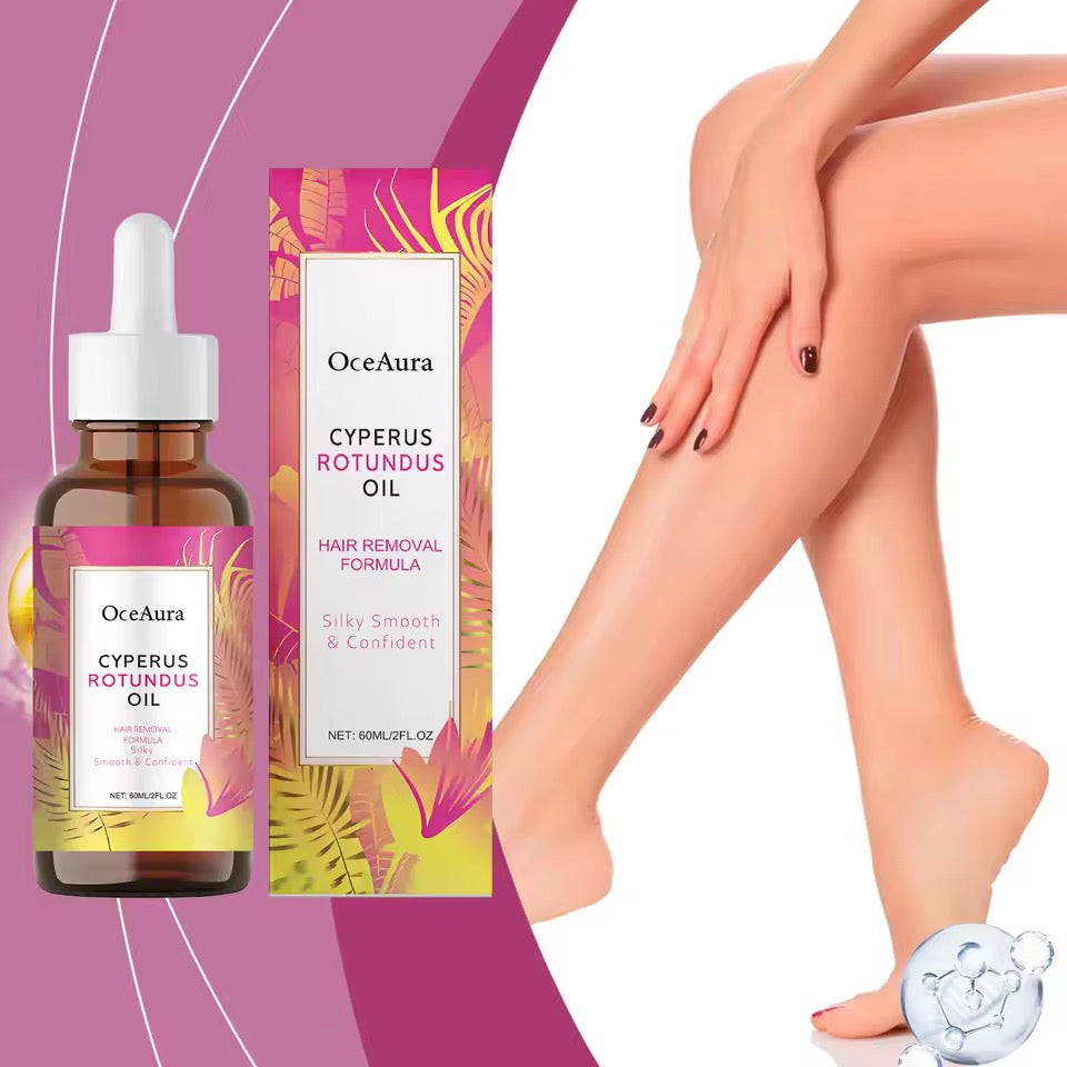 OceAura Cyperus Rotundus Oil – Naturalny Olejek po Depilacji (60 ml)